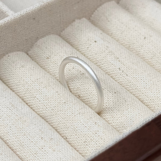 Sterling Frosted Silver Ring